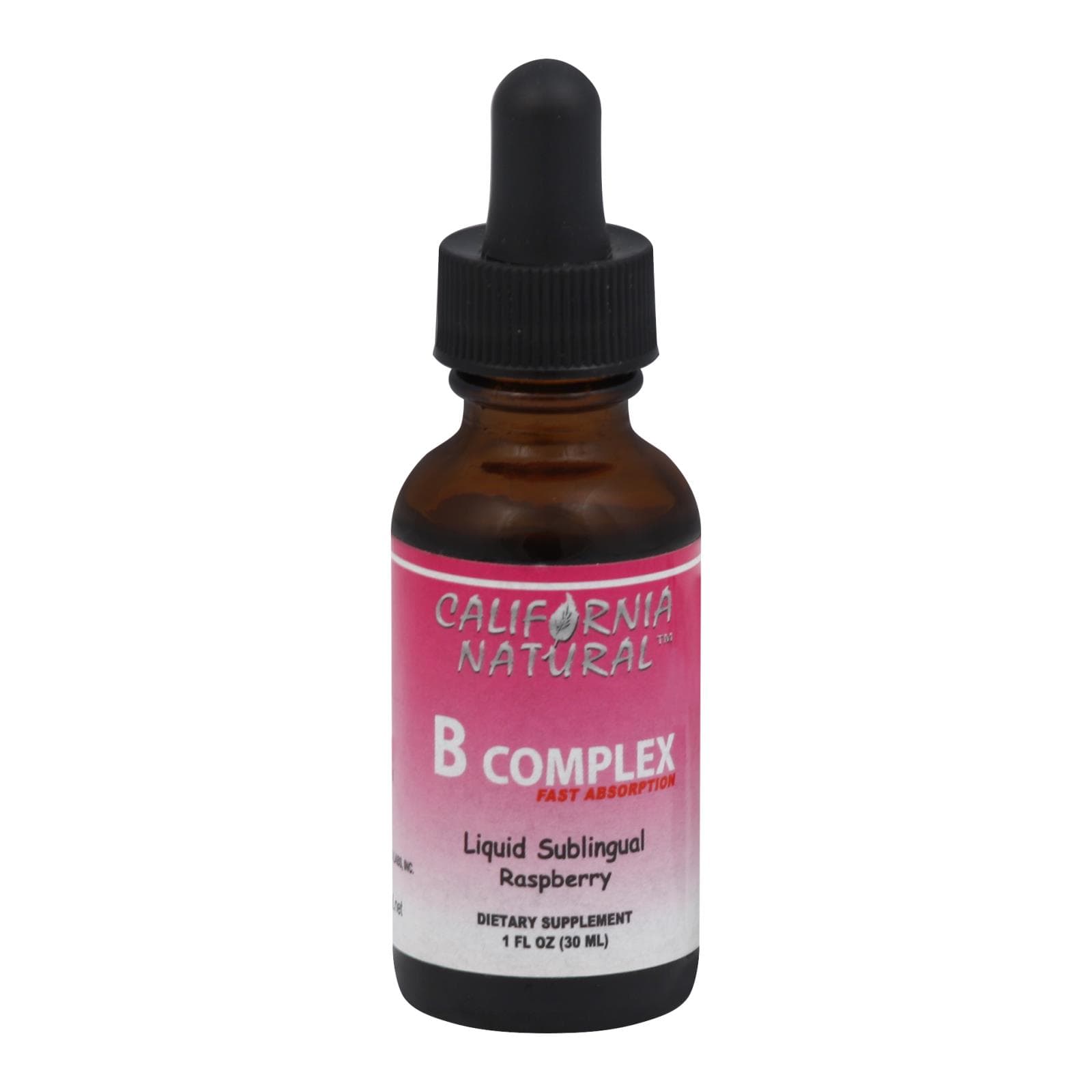 California Natural Natural B Complex Sublingual Raspberry - 1 Fl Oz
