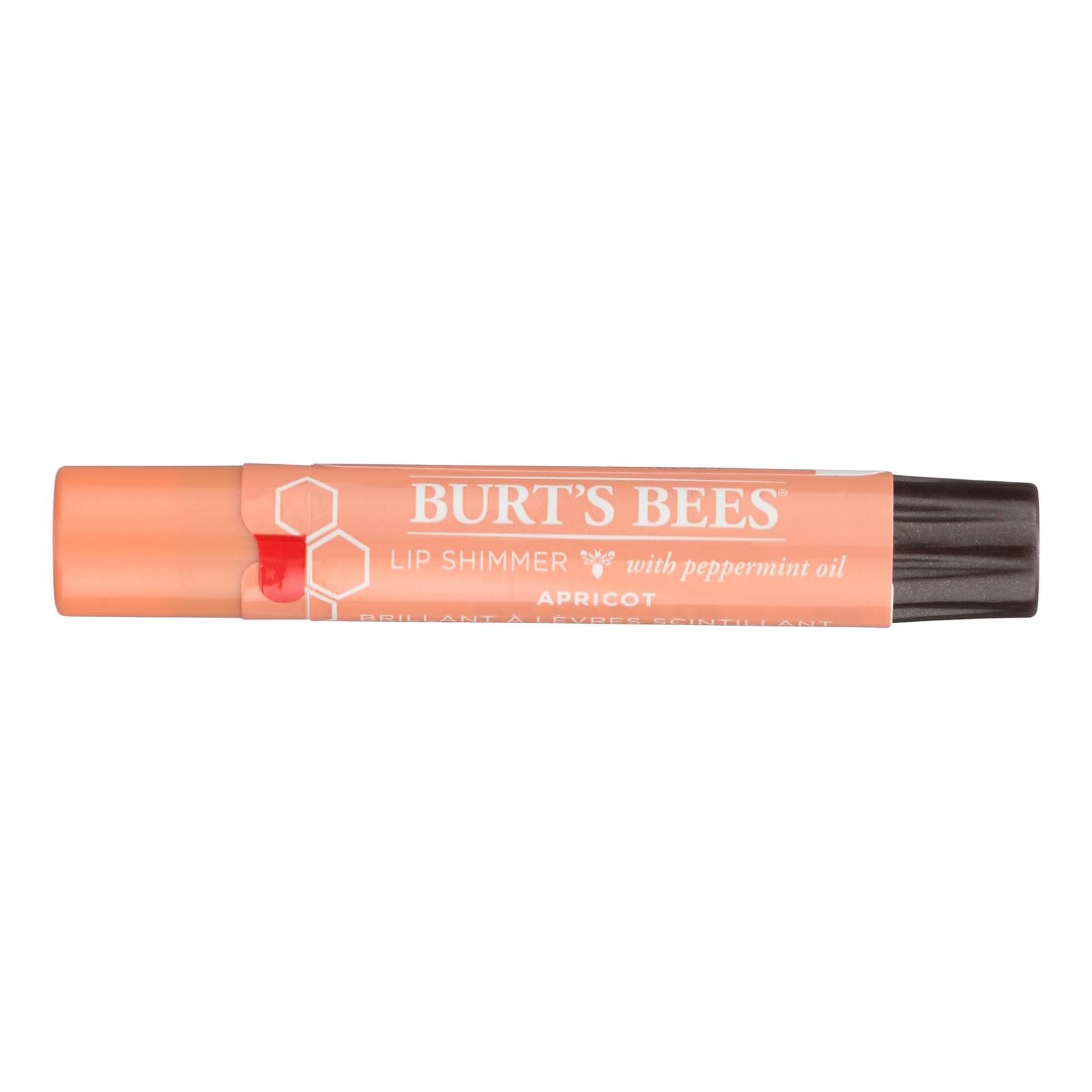 Burts Bees - Lip Shimmer - Apricot - Case Of 4 - 0.09 Oz