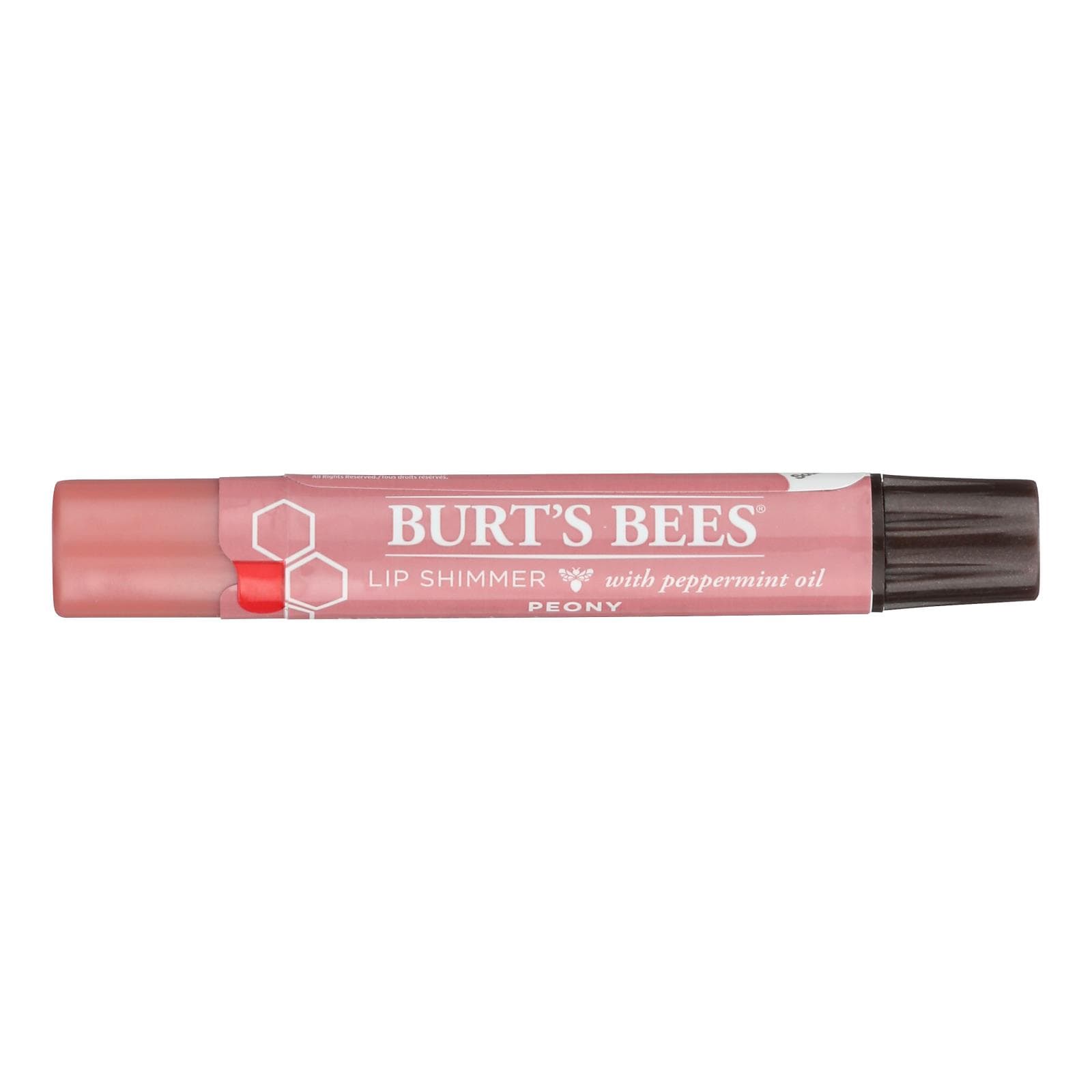 Burts Bees - Lip Shimmer - Peony - Case Of 4 - 0.09 Oz
