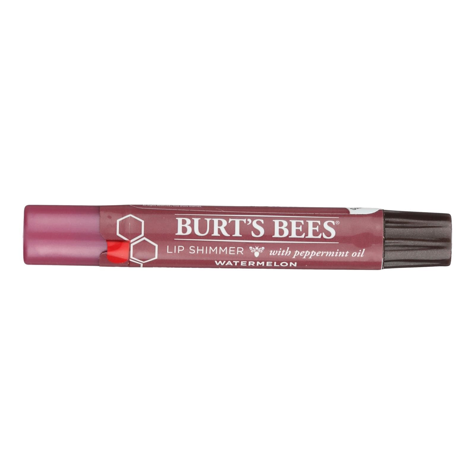 Burts Bees - Lip Shimmer - Watermelon - Case Of 4 - 0.09 Oz