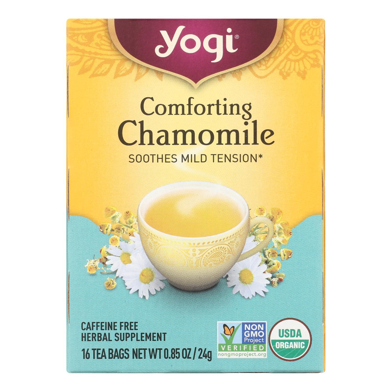 Yogi Tea Comforting Chamomile - Caffeine Free - 16 Tea Bags