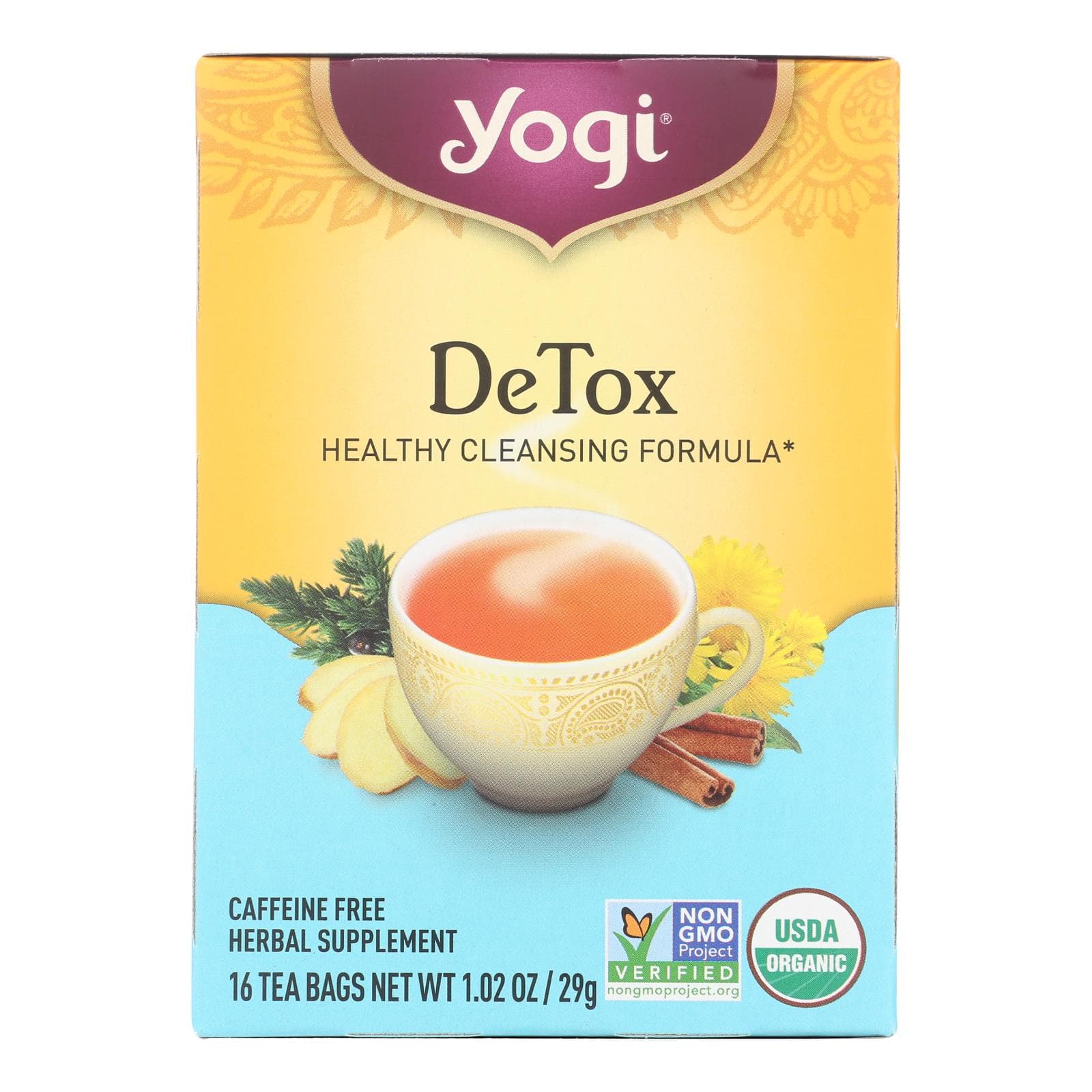 Yogi Tea Detox - Caffeine Free - 16 Tea Bags
