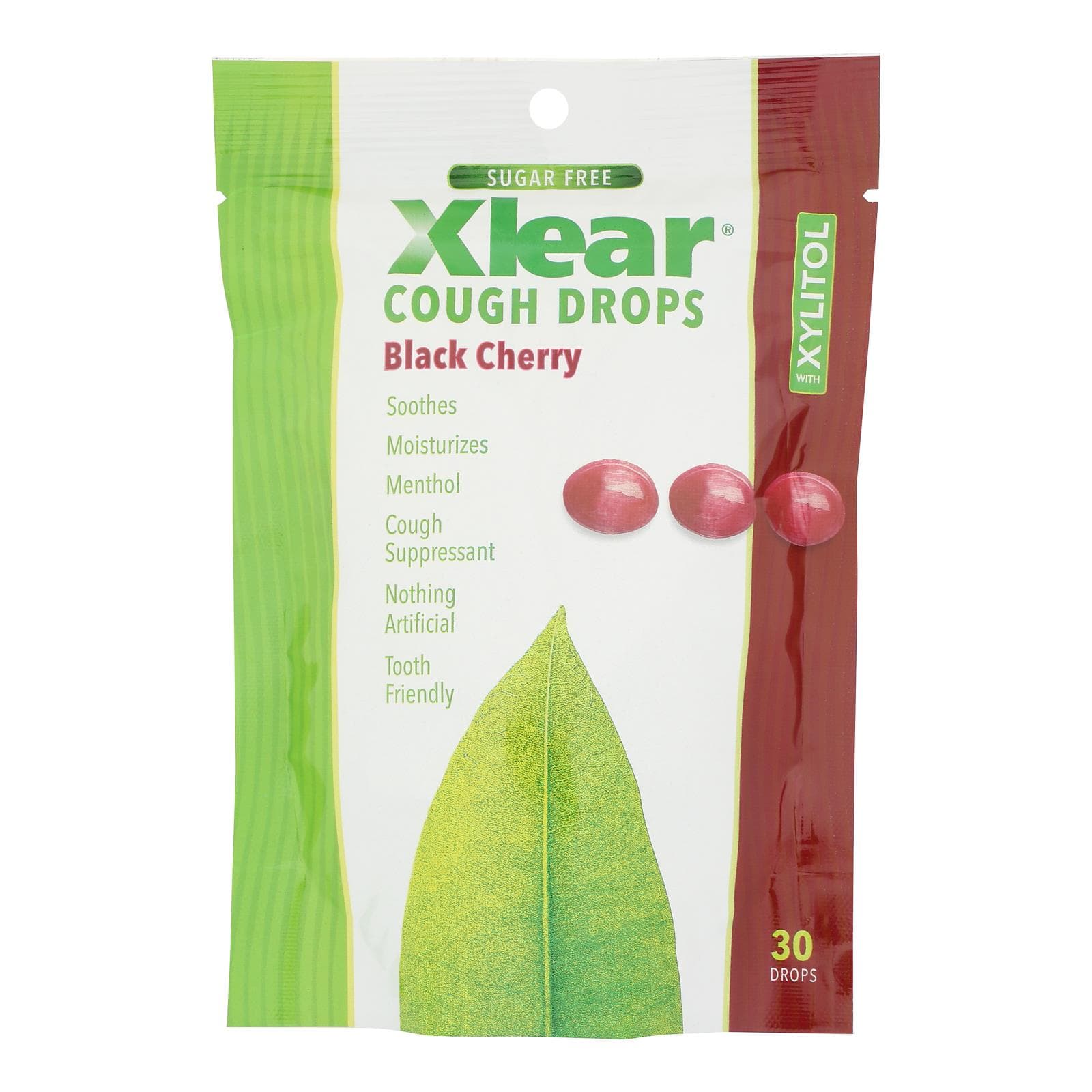 Xlear - Throat Drops Black Cherry - 30 Ct