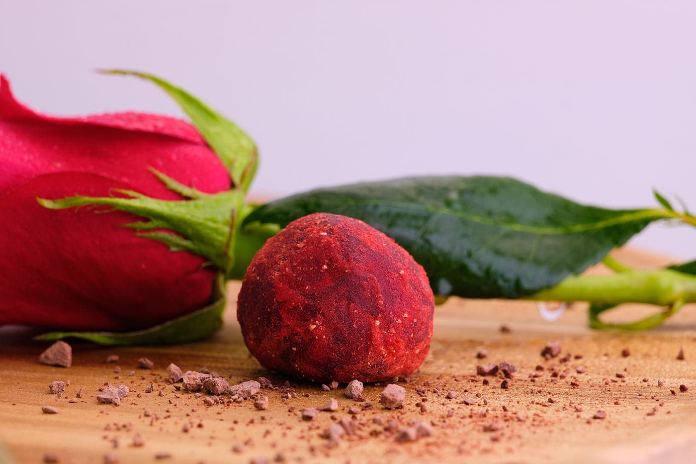 Raspberry Dark Chocolate Truffles