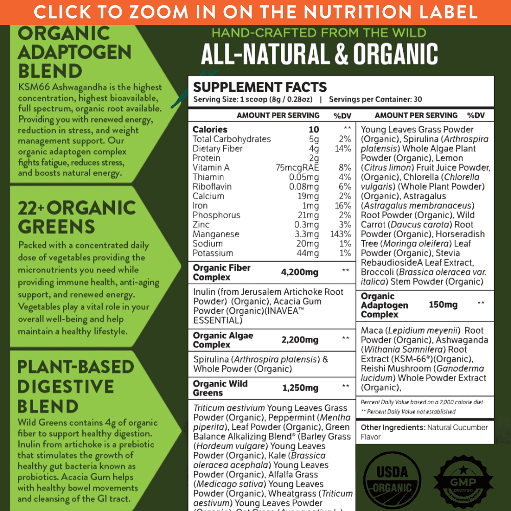 USDA Organic Greens Superfood